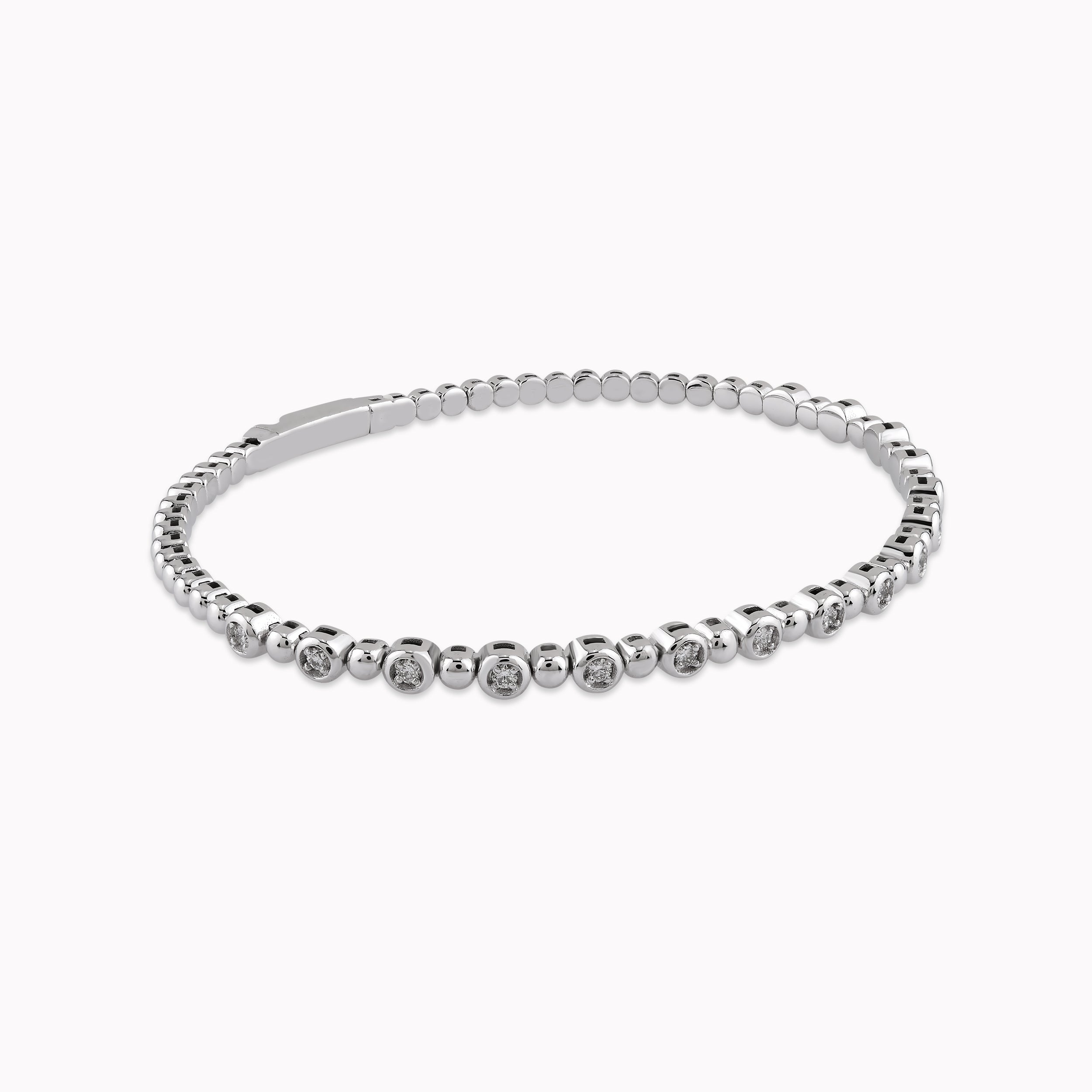 Bratara Tennis  Aur Alb 14K cu Diamante 0.31ct