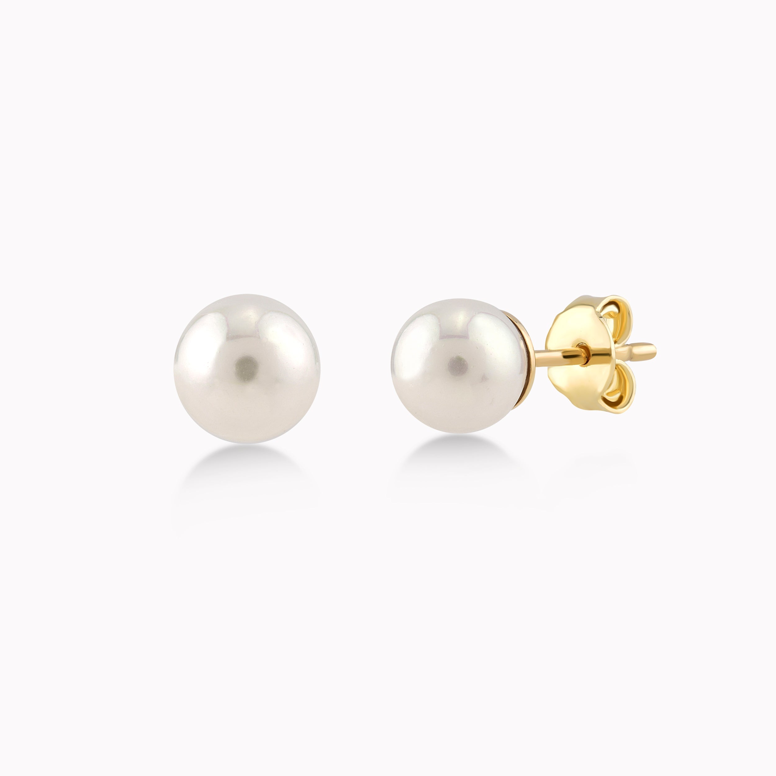 Cercei Aur Galben 14K Cu Perla De Cultura 1.33gr