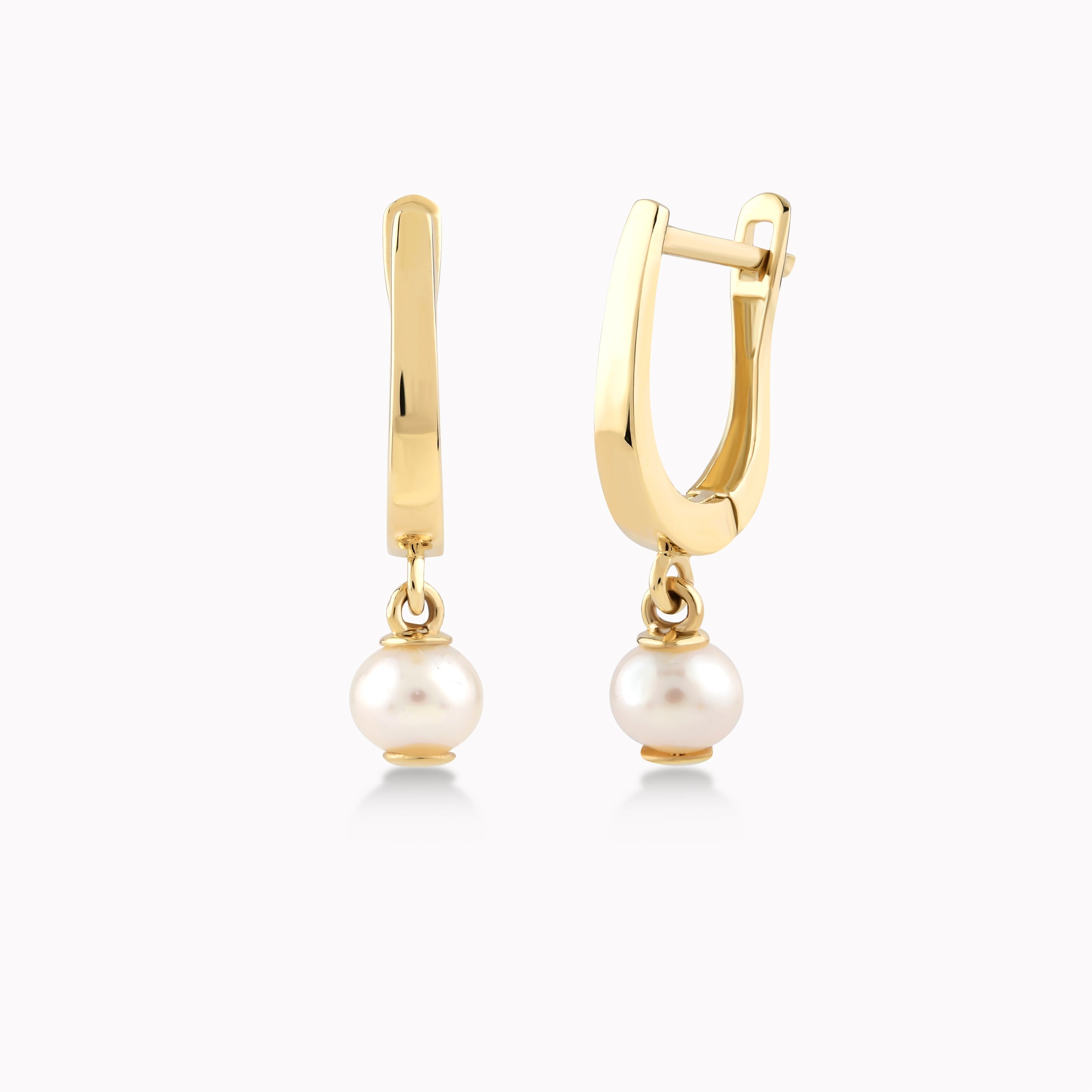 Cercei Aur Galben 14K Cu Perla De Cultura 1.89gr