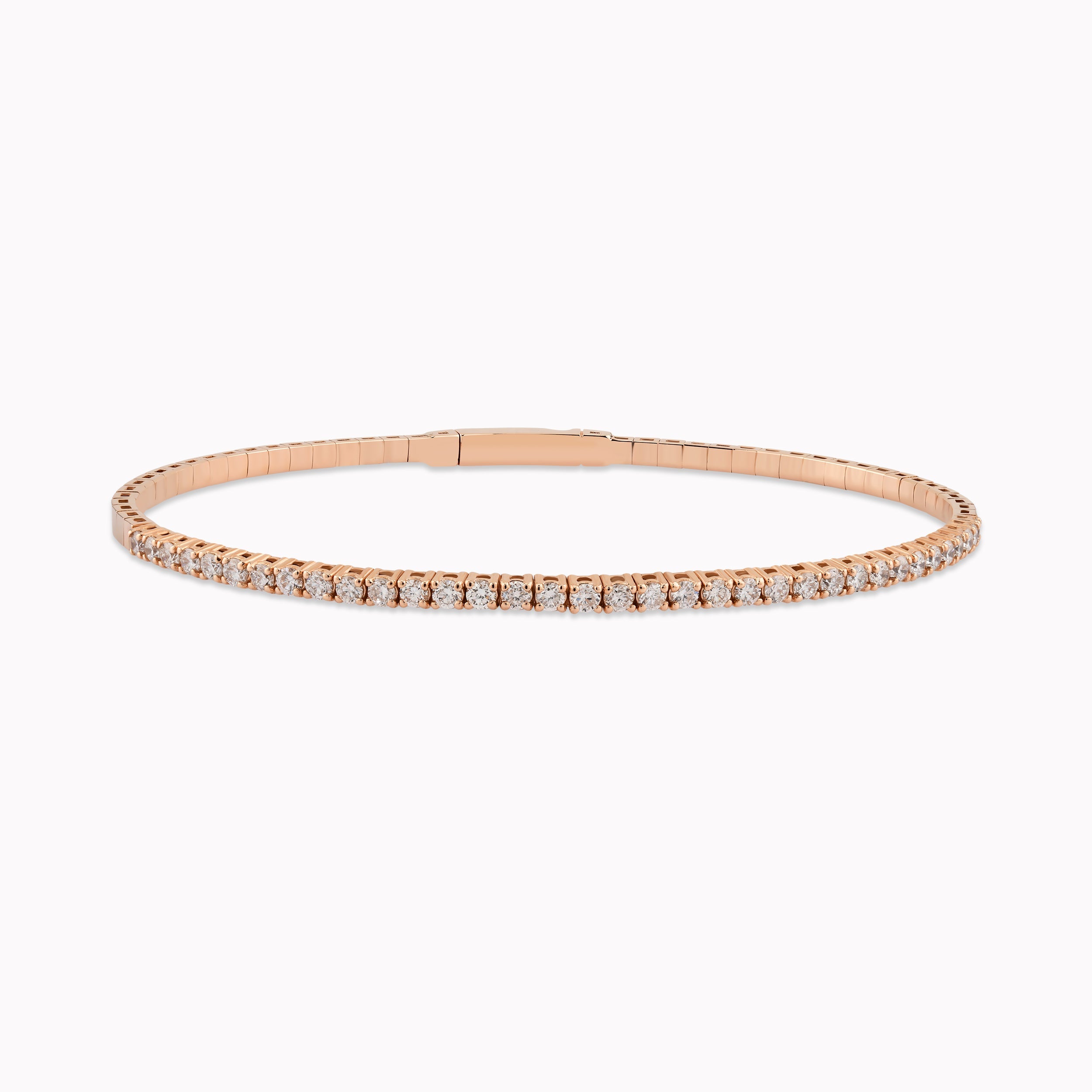 Bratara Tennis Aur Roz 14K cu Diamante 0.89ct