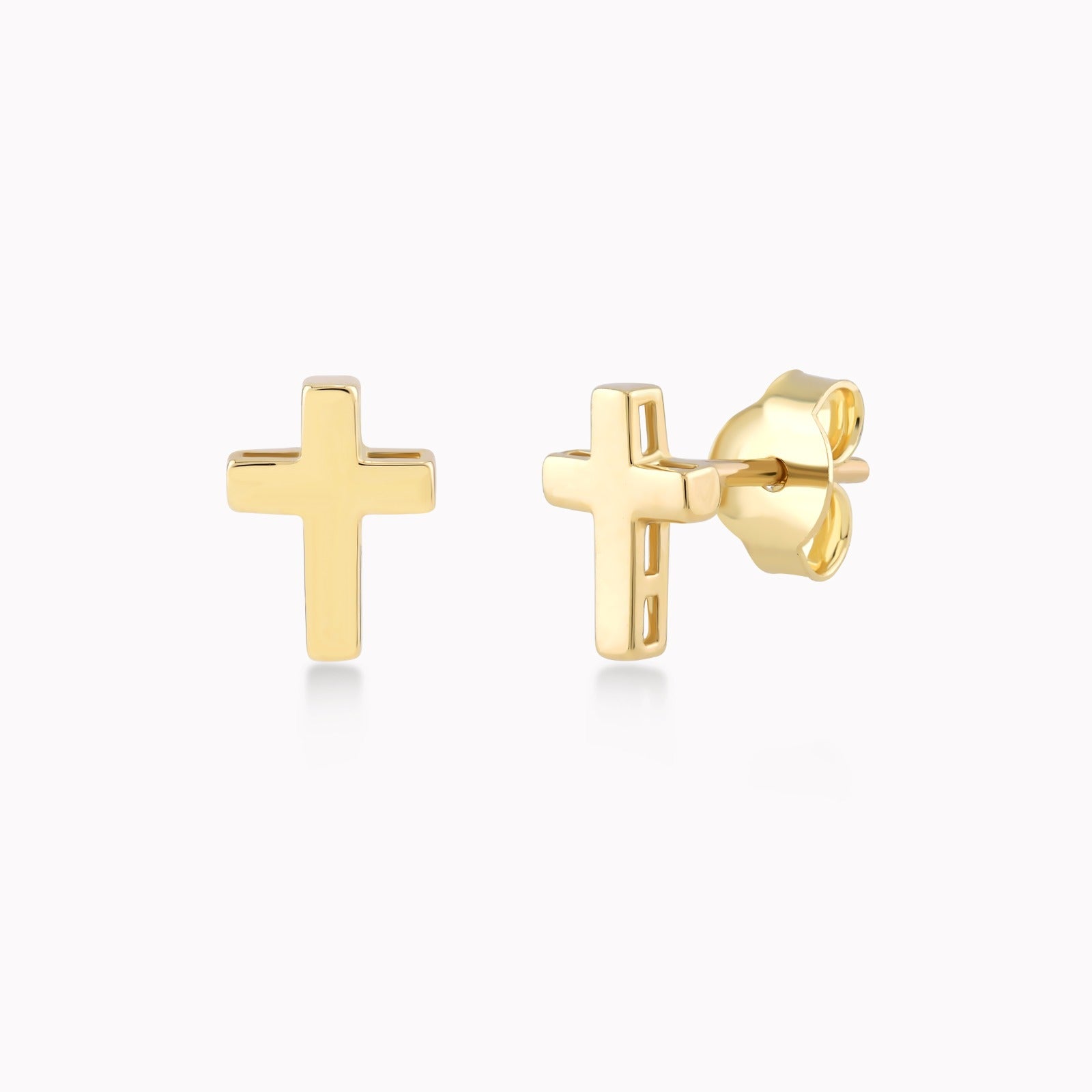 Cercei Aur Galben 14K, Cruce 0.96gr